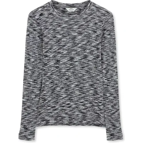 Langarm Tee Bluse Multi Schwarz , Damen, Größe: XL - Mads Nørgaard - Modalova