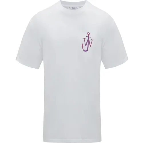 Cotton T-shirt with JWA Logo , male, Sizes: 2XL, L, XL - JW Anderson - Modalova