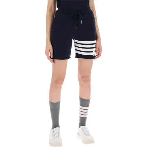 Bar Sports Shorts with Iconic Motif , female, Sizes: 2XS, M, XS, S - Thom Browne - Modalova