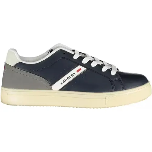 Blaue Logo Sneaker mit Kontrastierenden Details , Herren, Größe: 40 EU - Carrera - Modalova