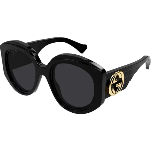 Sunglasses Gg1308S 001 grey , female, Sizes: 53 MM - Gucci - Modalova
