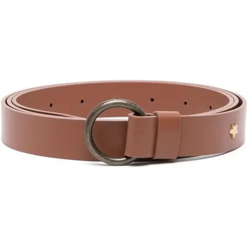 Leather Casual Belt , female, Sizes: M, L - Lorena Antoniazzi - Modalova