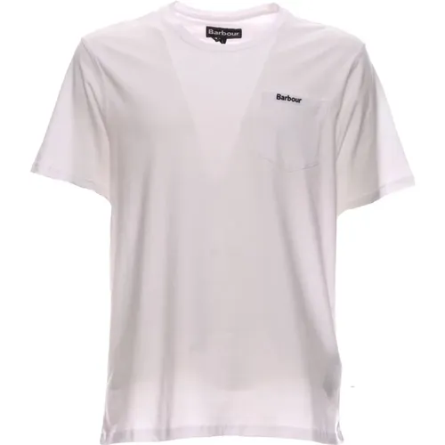 Mts1114Wh11 T-Shirt and Polo , male, Sizes: XL - Barbour - Modalova