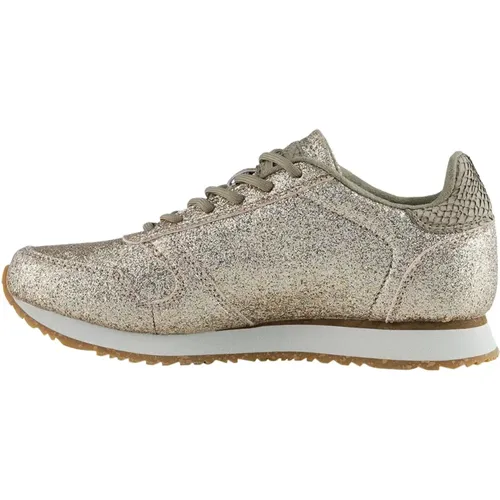 Glitter Ydun Sneaker , female, Sizes: 3 UK, 5 UK, 4 UK - Woden - Modalova
