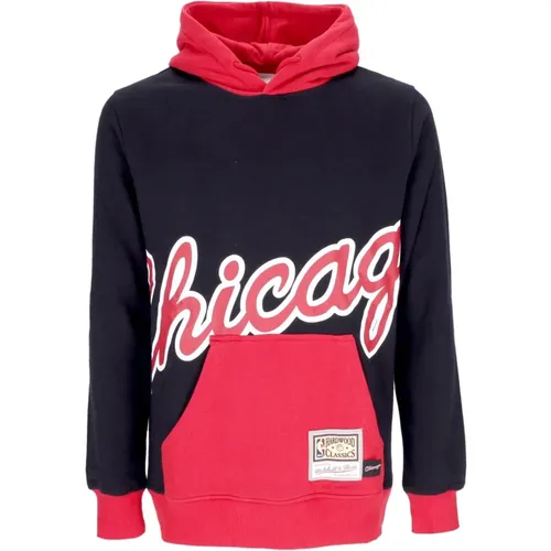 Chicago Bulls NBA Hoodie Schwarz , Herren, Größe: XL - Mitchell & Ness - Modalova