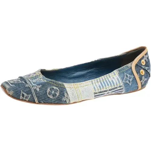 Pre-owned Denim flats , female, Sizes: 4 UK - Louis Vuitton Vintage - Modalova