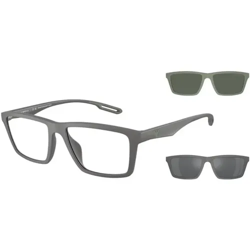 Gris Transparente Sunglasses Model Ea4189U , unisex, Sizes: 55 MM - Emporio Armani - Modalova