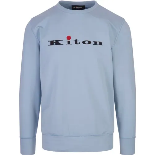 Mens Light Cotton Sweatshirt , male, Sizes: 2XL, L, M, XL - Kiton - Modalova