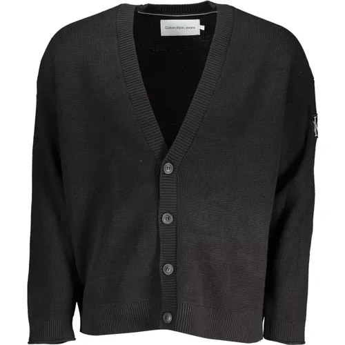 Schwarzer Langarm-Cardigan Pullover - Calvin Klein - Modalova