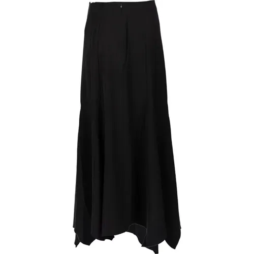 Schwarze Lunga-Hose mit Stil , Damen, Größe: L - Gestuz - Modalova