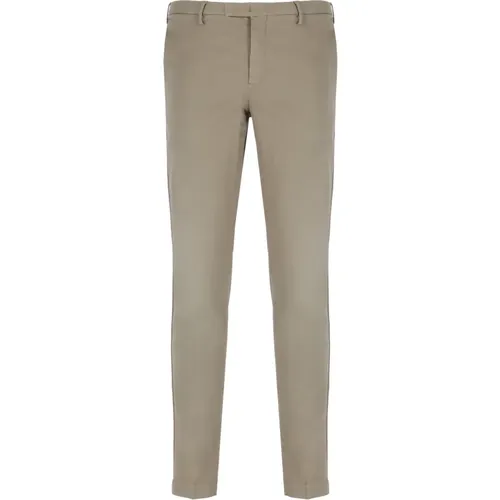 Grey Cotton Skinny Fit Trousers , male, Sizes: L, XL, S, 3XL, 2XL - PT Torino - Modalova