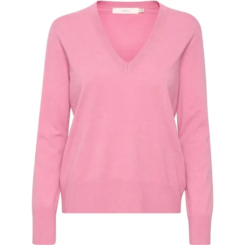 V-Ausschnitt Strickpullover Cashmere Rose , Damen, Größe: XS - InWear - Modalova