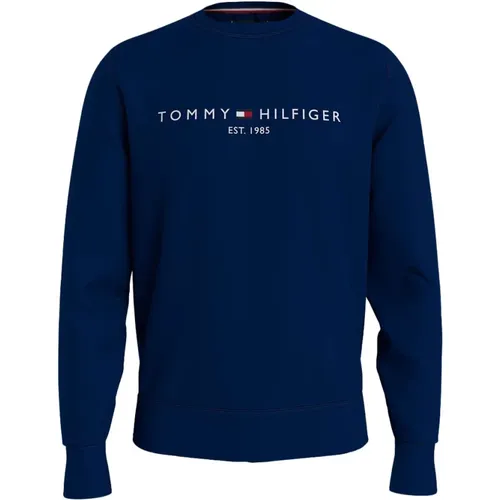 Crew Neck Sweatshirt , Herren, Größe: M - Tommy Hilfiger - Modalova