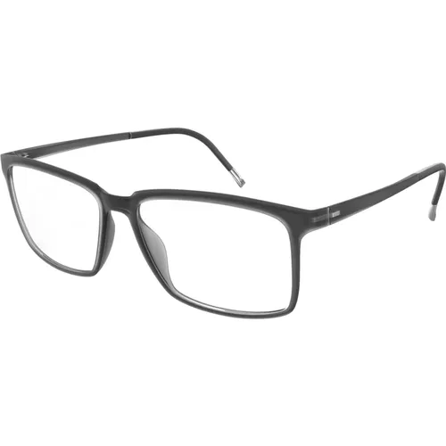 Dark Grey Eyewear Frames EOS View , unisex, Sizes: 54 MM - Silhouette - Modalova