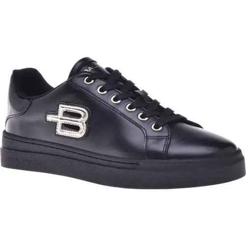 Trainers in laminated leather and leather , female, Sizes: 5 UK, 3 UK, 6 UK, 7 UK, 6 1/2 UK, 4 UK - Baldinini - Modalova