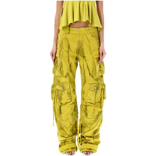 Cargo Jeans Fern Long Pants , female, Sizes: W26, W27, W25 - The Attico - Modalova
