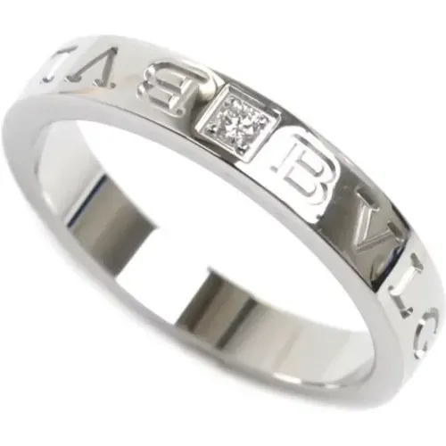 Pre-owned White Gold rings , female, Sizes: ONE SIZE - Bvlgari Vintage - Modalova