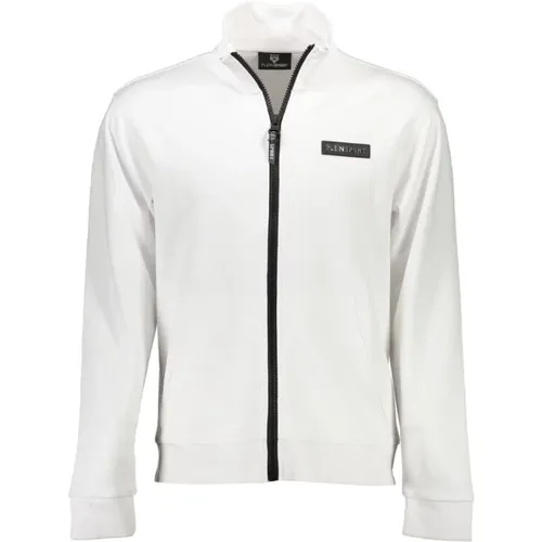 Zip-Up Sweatshirt with Contrasting Accents , male, Sizes: L, 2XL, XL - Plein Sport - Modalova