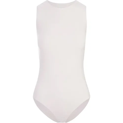 Weißes ärmelloses Bodysuit-Top , Damen, Größe: M - Jil Sander - Modalova