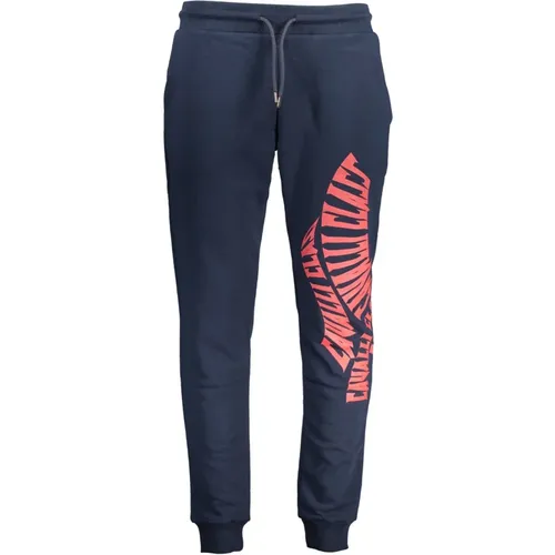 Men's Sporty Pants with Contrast Details , male, Sizes: 2XL, S, L, XL - Cavalli Class - Modalova