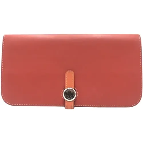 Pre-owned Leather wallets , female, Sizes: ONE SIZE - Hermès Vintage - Modalova