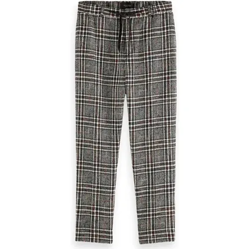 Checkered Pants , male, Sizes: W34 - Scotch & Soda - Modalova