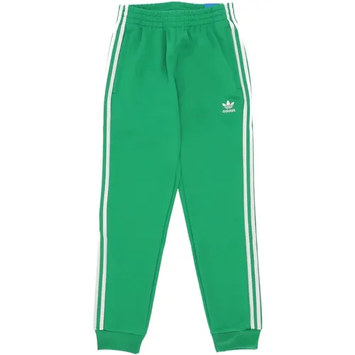 Klassische Grün/Weiß Streetwear Hose - Adidas - Modalova