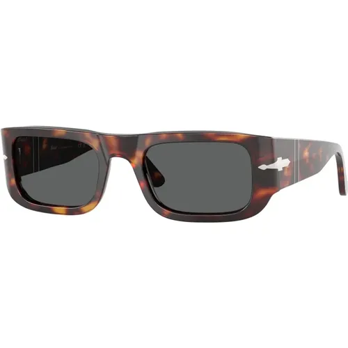 Stilvolle Sonnenbrille mit schwarzem Rahmen , unisex, Größe: 52 MM - Persol - Modalova