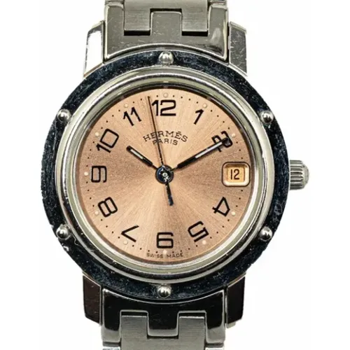 Pre-owned Stainless Steel watches , female, Sizes: ONE SIZE - Hermès Vintage - Modalova