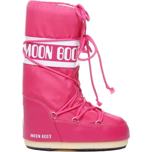 Boots Fuchsia , female, Sizes: 6 UK, 2 UK - moon boot - Modalova
