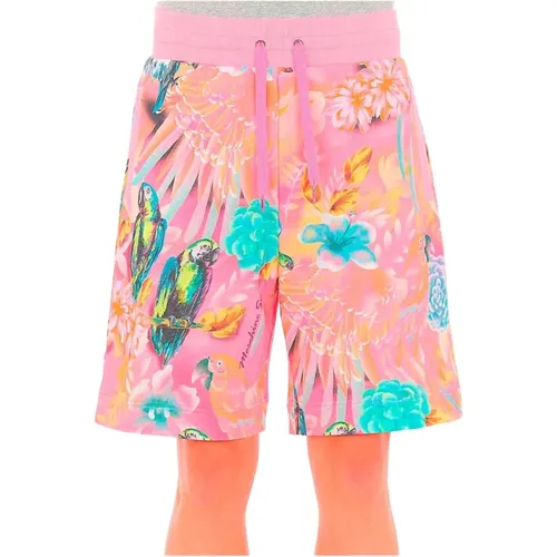 Tropical Print Casual Shorts - L, , male, Sizes: S - Moschino - Modalova