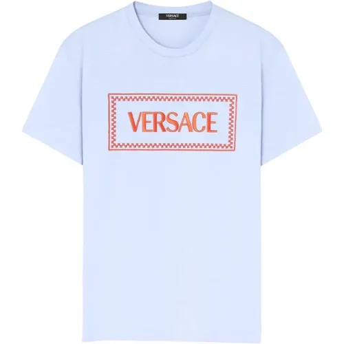 Clear T-shirts and Polos , male, Sizes: S, M, L - Versace - Modalova