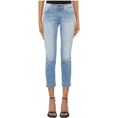 Rose Cropped Denim Jeans , Damen, Größe: W25 - Dondup - Modalova