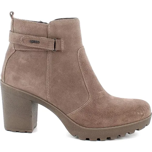 Leather Ankle Boots with Ankle Strap , female, Sizes: 7 UK, 5 UK, 8 UK - IGI&Co - Modalova