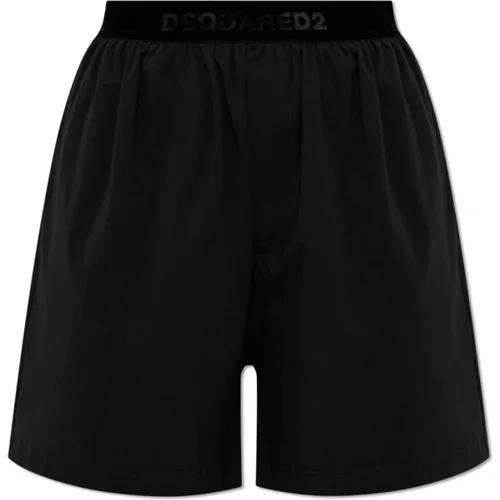 Baumwoll-Boxershorts , Damen, Größe: L - Dsquared2 - Modalova