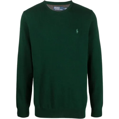 Woll Rundhals Pullover , Herren, Größe: M - Ralph Lauren - Modalova