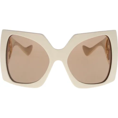 Iconic Sunglasses with Uniform Lenses , female, Sizes: 64 MM - Gucci - Modalova