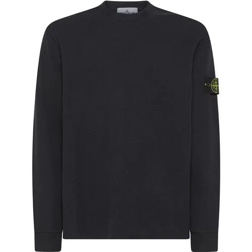Ribbed Cotton Sweater , male, Sizes: L, S, XL, M - Stone Island - Modalova