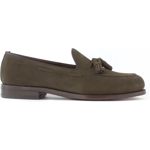 Brauner Wildleder Loafer mit Quasten , Herren, Größe: 43 EU - Berwick - Modalova