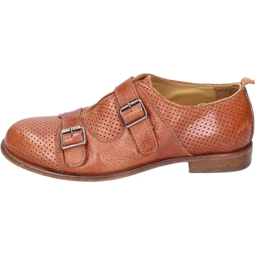 Vintage Leather Elegant Shoes for Women , female, Sizes: 4 UK - Moma - Modalova