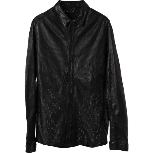 Perfo Leather Shirt - Luxury and Style , female, Sizes: L, M, XL - Giorgio Brato - Modalova