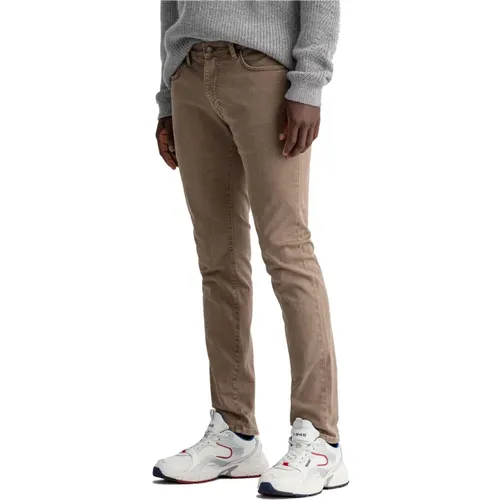 Desert Slim-Fit Jeans , male, Sizes: W38 - Gant - Modalova