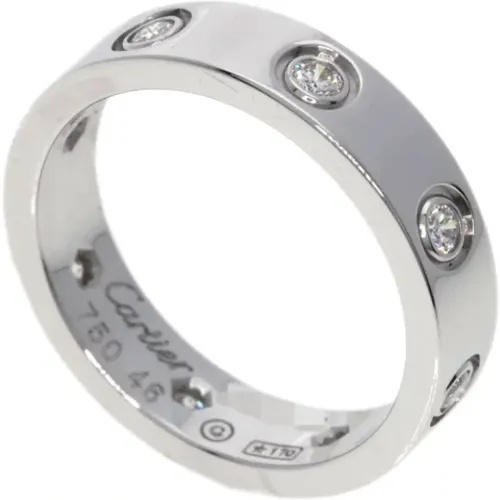 Pre-owned White Gold rings , female, Sizes: ONE SIZE - Cartier Vintage - Modalova