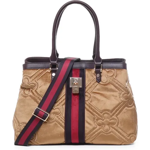 Diamond Quilted Bag with Padlock Detail , female, Sizes: ONE SIZE - V73 - Modalova