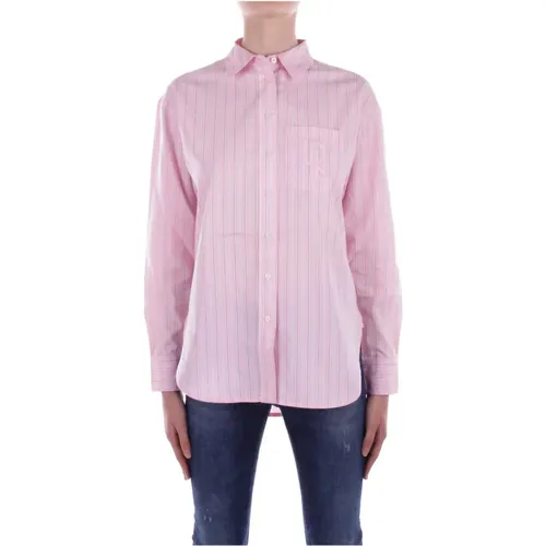 Shirts,Gestreiftes Rosa Hemd mit Knöpfen,Rosa Hemden für Frauen - Ralph Lauren - Modalova