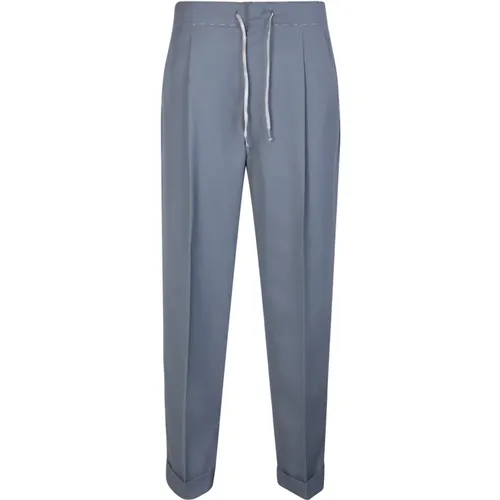 Grey Wool Twill Trousers , male, Sizes: L - Maison Margiela - Modalova