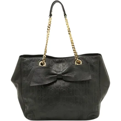 Pre-owned Leather shoulder-bags , female, Sizes: ONE SIZE - Carolina Herrera Pre-owned - Modalova