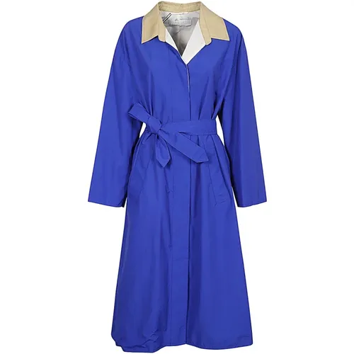 Multicolored Nylon Raincoat with Shirt Collar , female, Sizes: 4XS, XS, 2XS, 3XS - Max Mara Weekend - Modalova