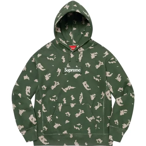 Limitierte Auflage Kapuzenpullover Oliv Camo , Herren, Größe: 2XL - Supreme - Modalova