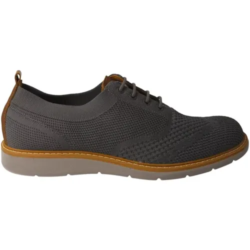 Casual Herren Grauer Strick Schuh , Herren, Größe: 43 EU - IGI&Co - Modalova